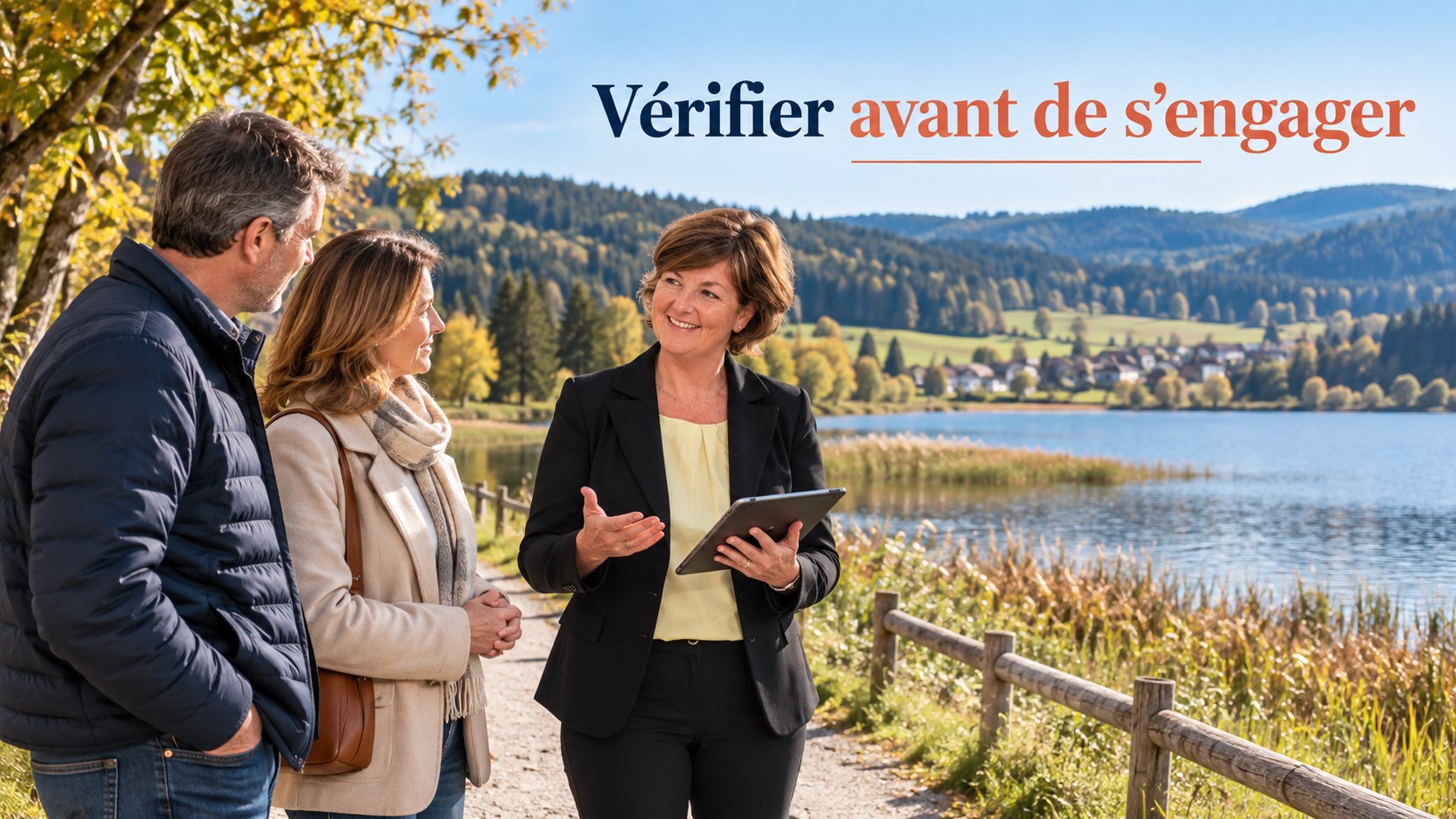 Vérifier avant de s'engager : Caroline Viennet conseille un couple près du lac des Rousses